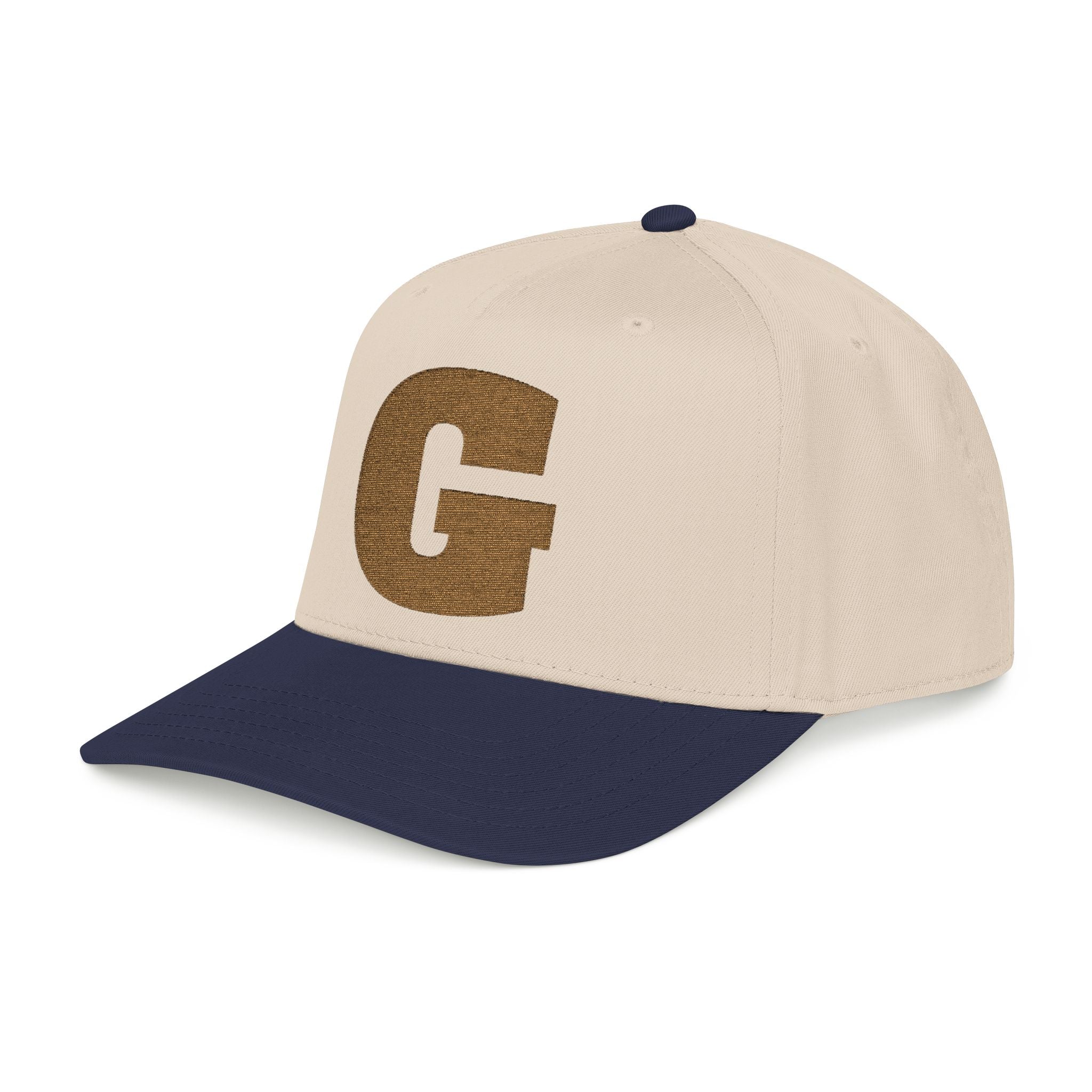 G Embroidered Mid Profile Baseball Cap — Cool Stylish Logo Hat