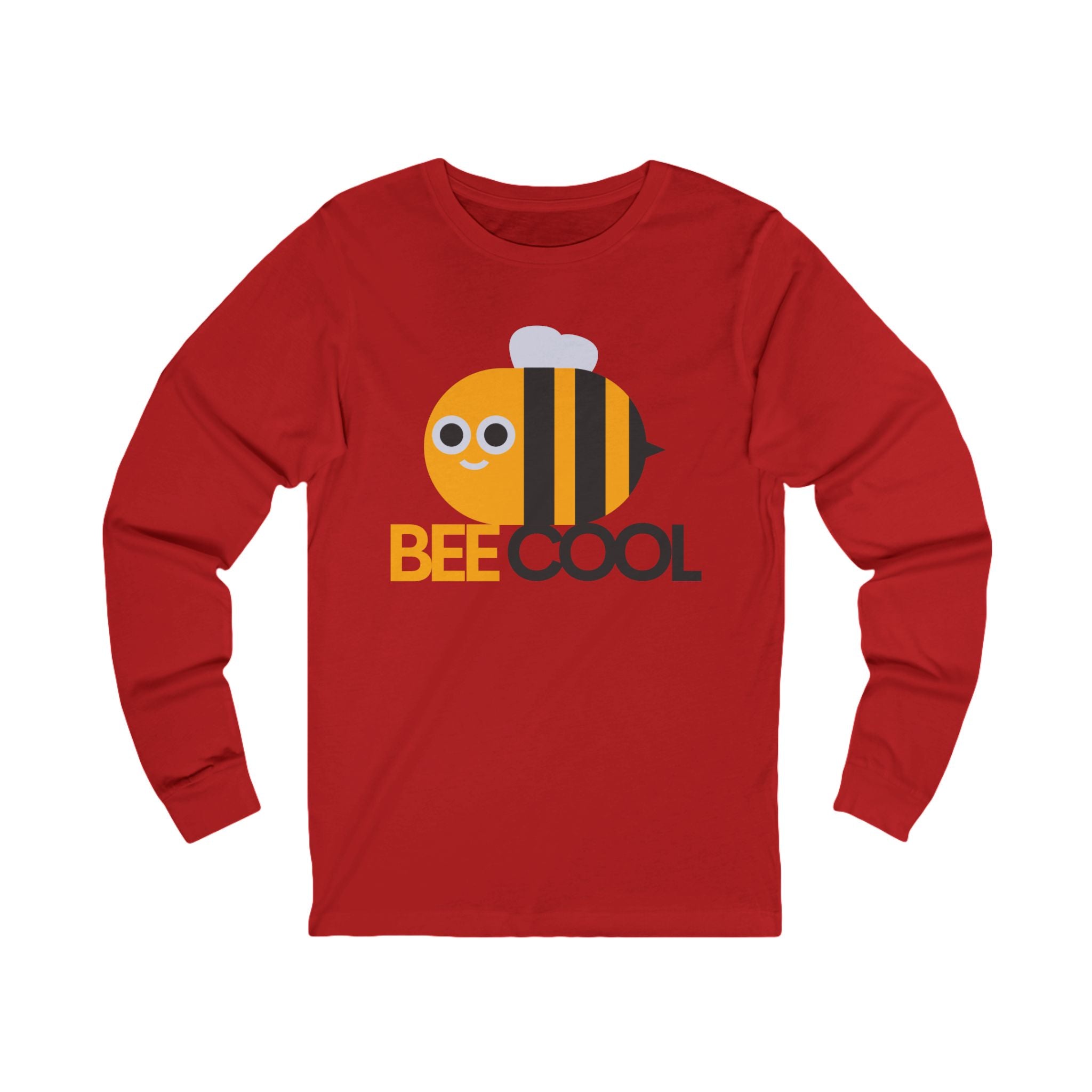 Bee Cool graphic Tee | Cute Bee Illustration, Long Sleeve Shirt