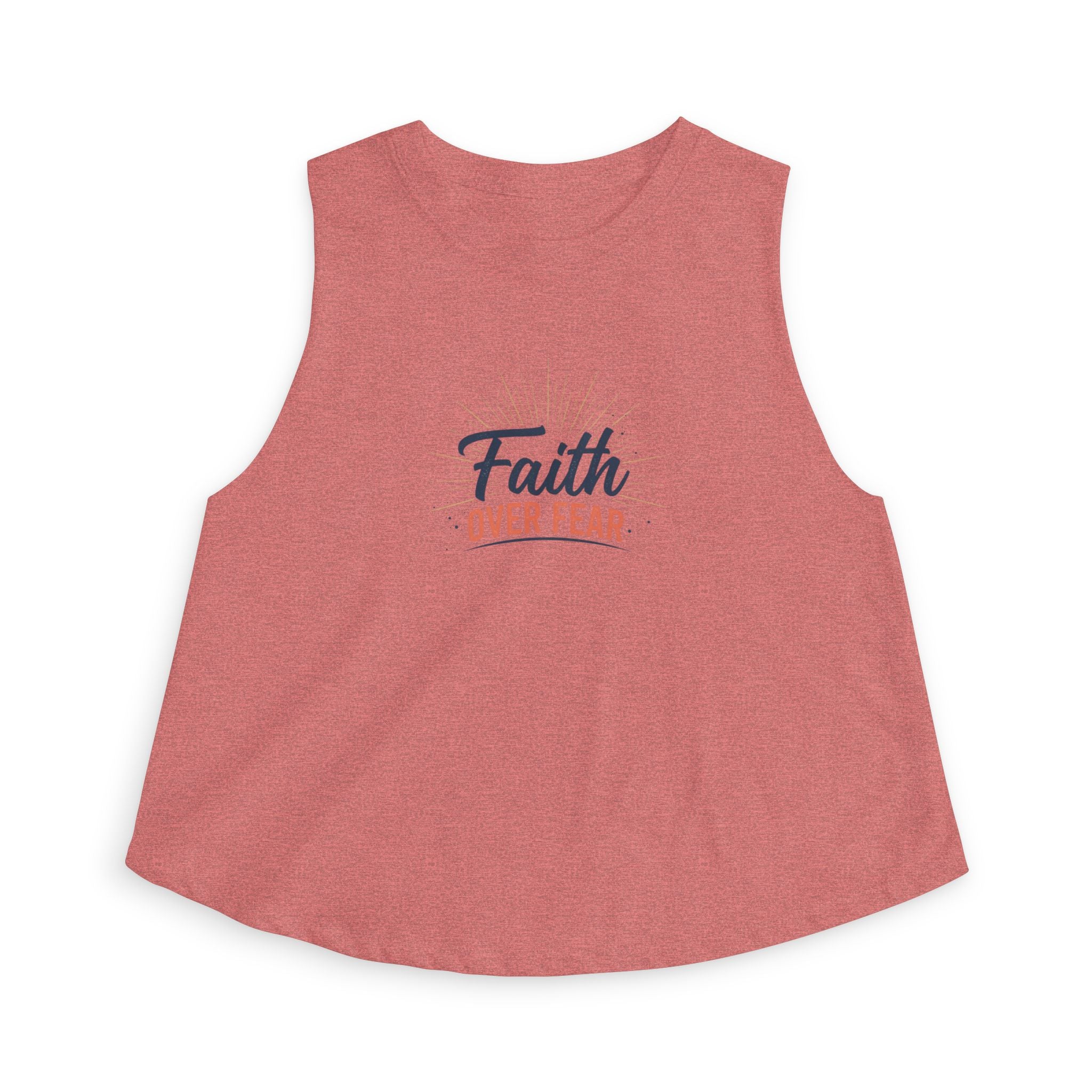 Faith Over Fear Crop Top | Inspirational Christian faith graphic