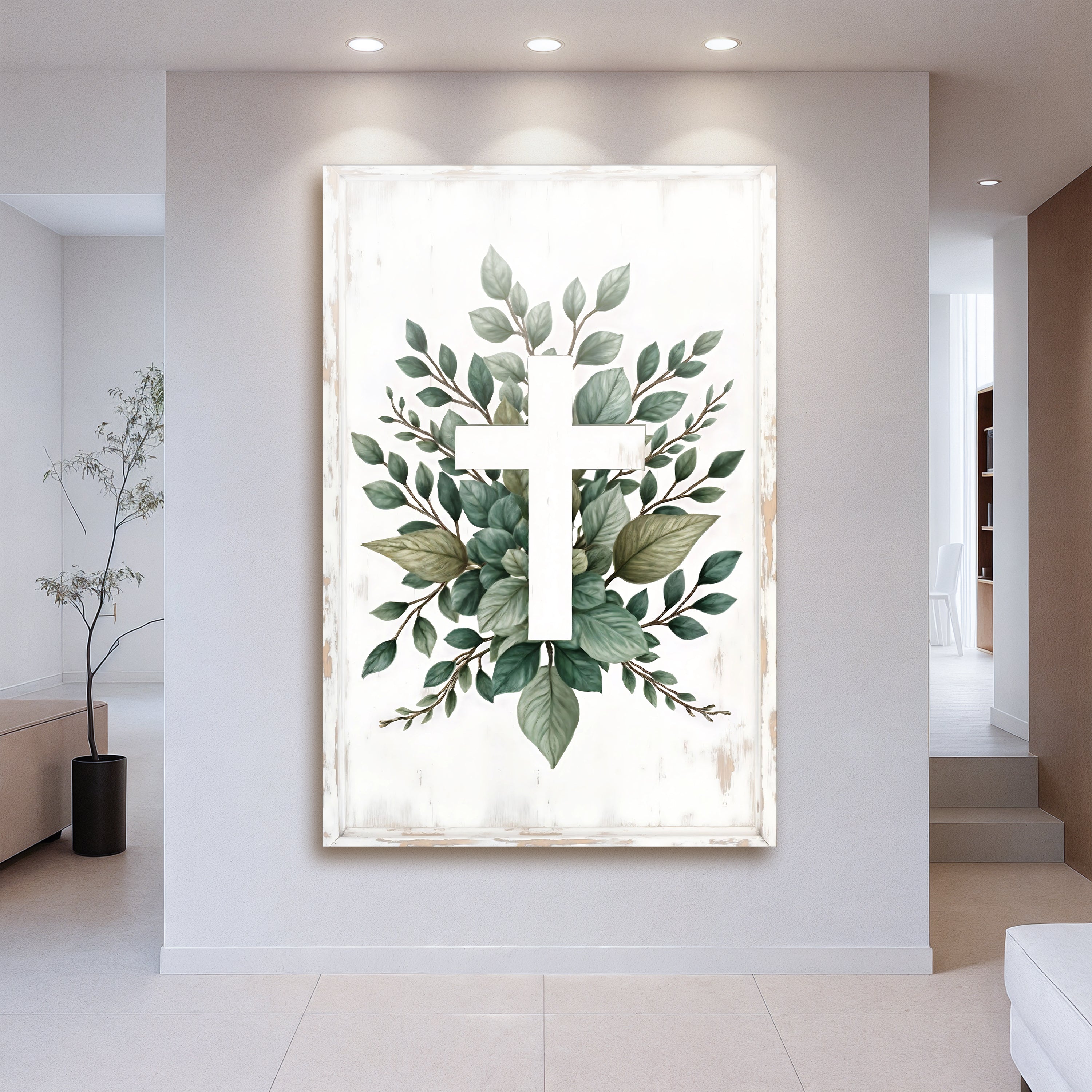 Minimalist Cross Wall Art – Modern Faith Décor