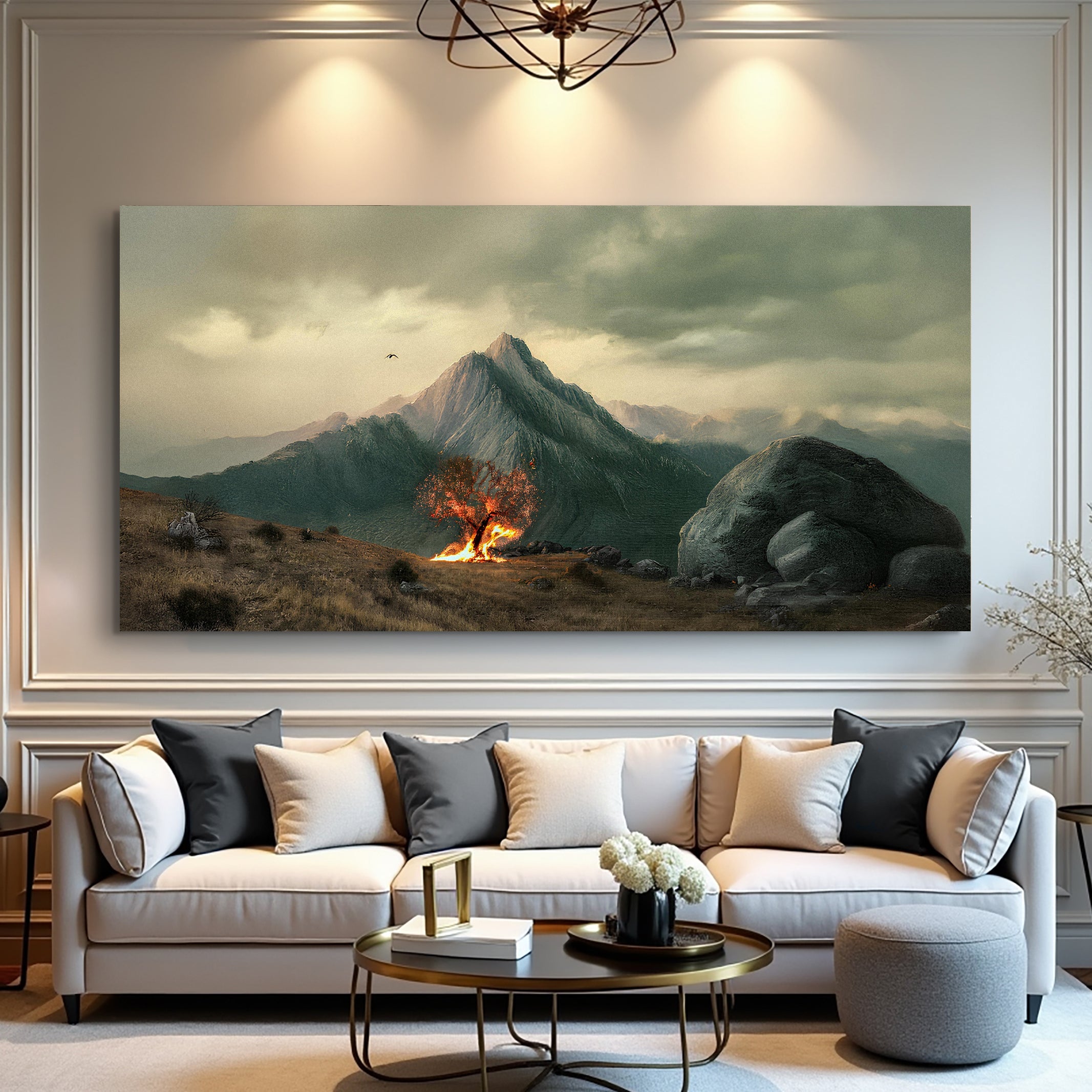 Burning Bush Faith Wall Art – Christian Home Décor