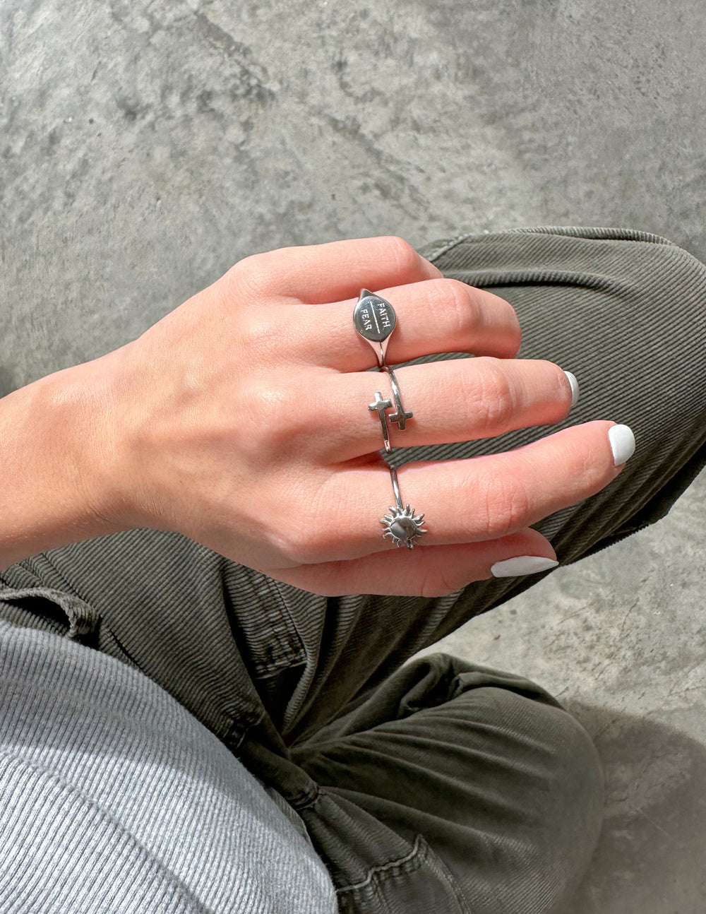 Faith Over Fear Ring – Inspirational Christian Jewelry