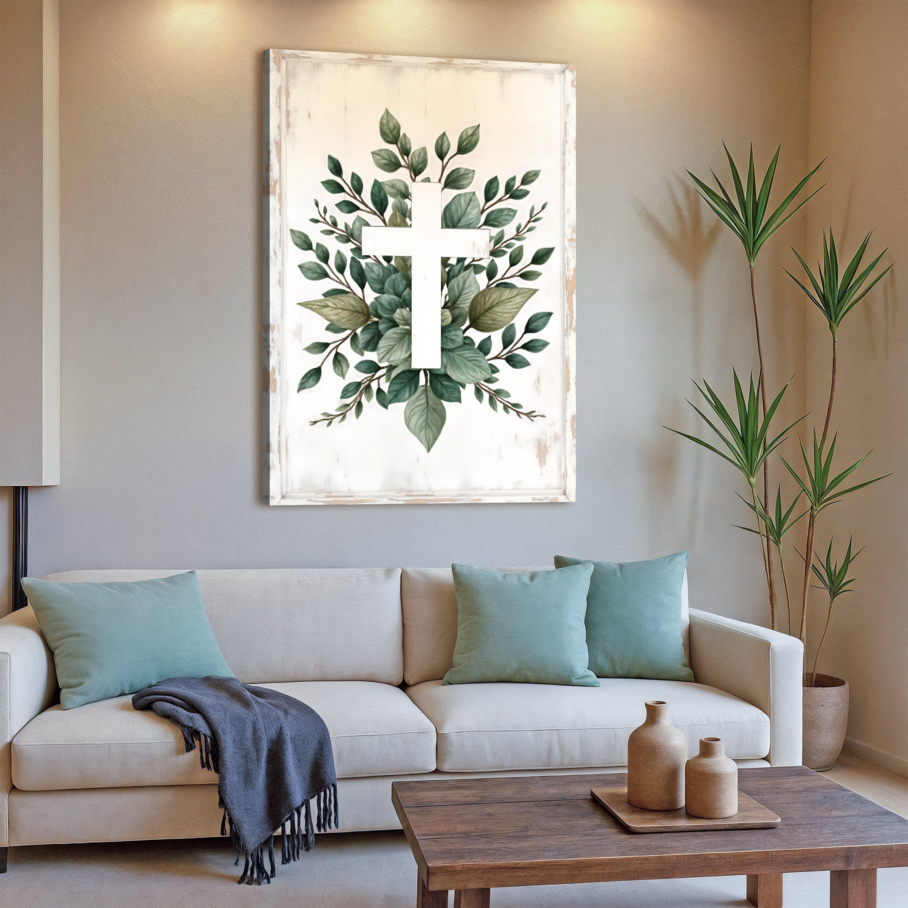 Minimalist Cross Wall Art – Modern Faith Décor