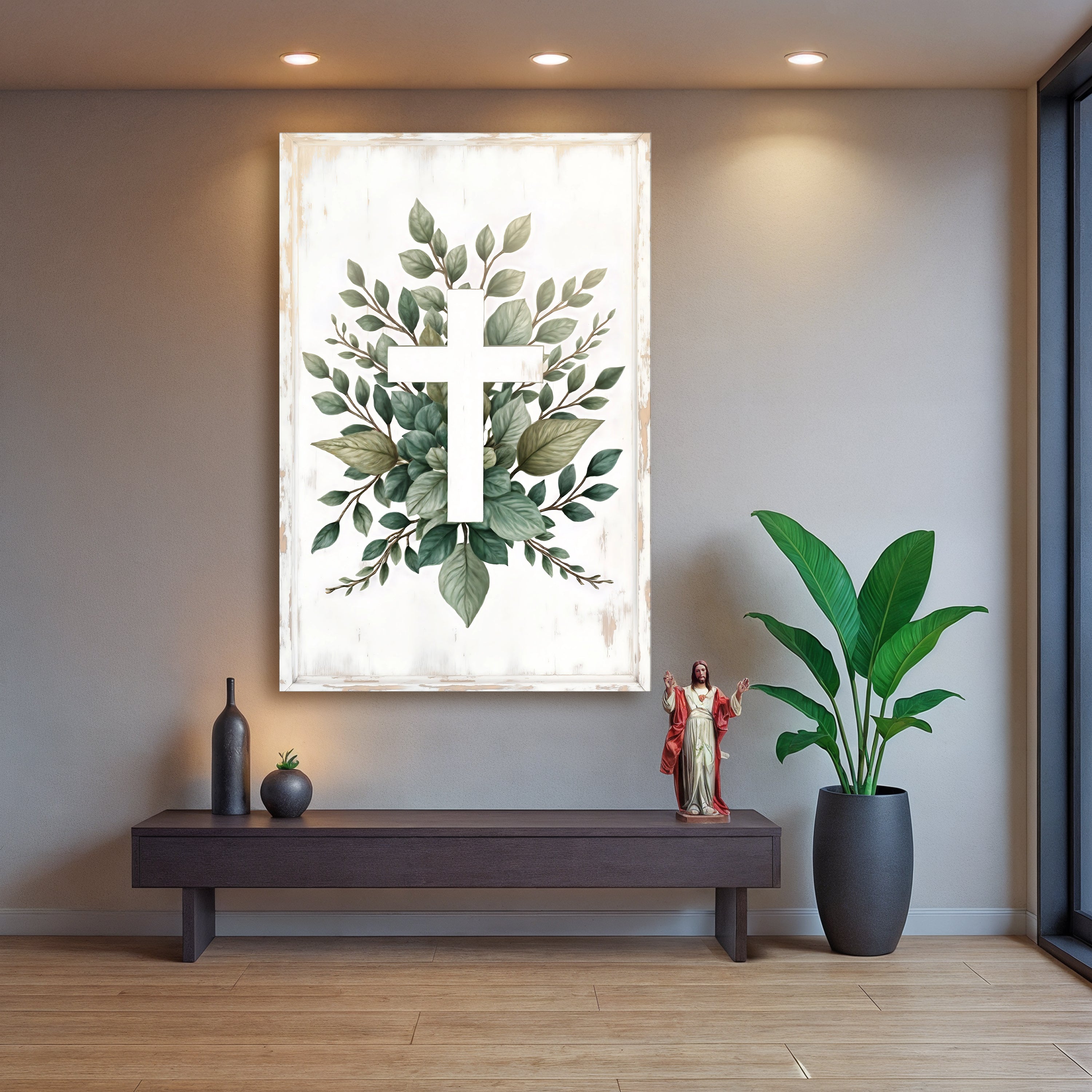 Minimalist Cross Wall Art – Modern Faith Décor