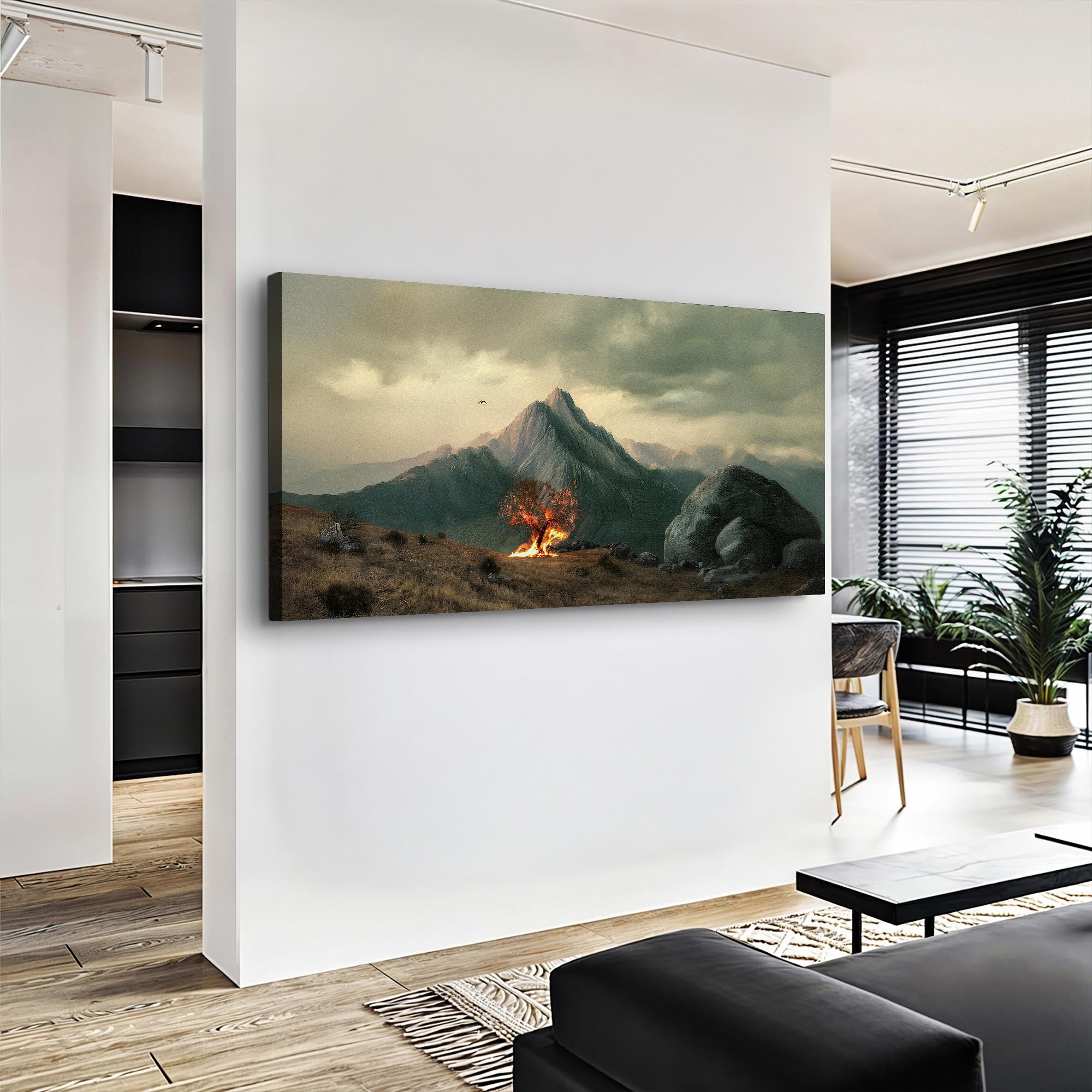 Burning Bush Faith Wall Art – Christian Home Décor