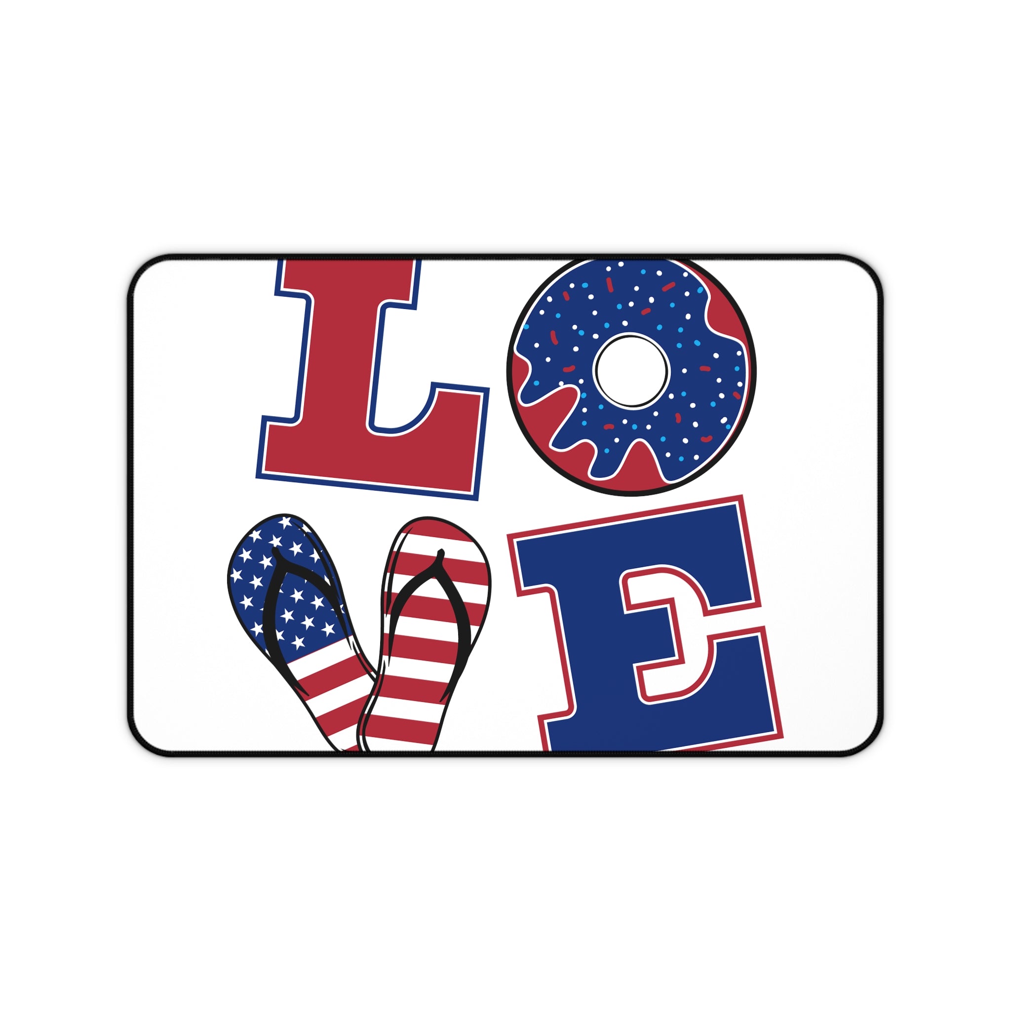 Love Desk Mat American Culture and Flag