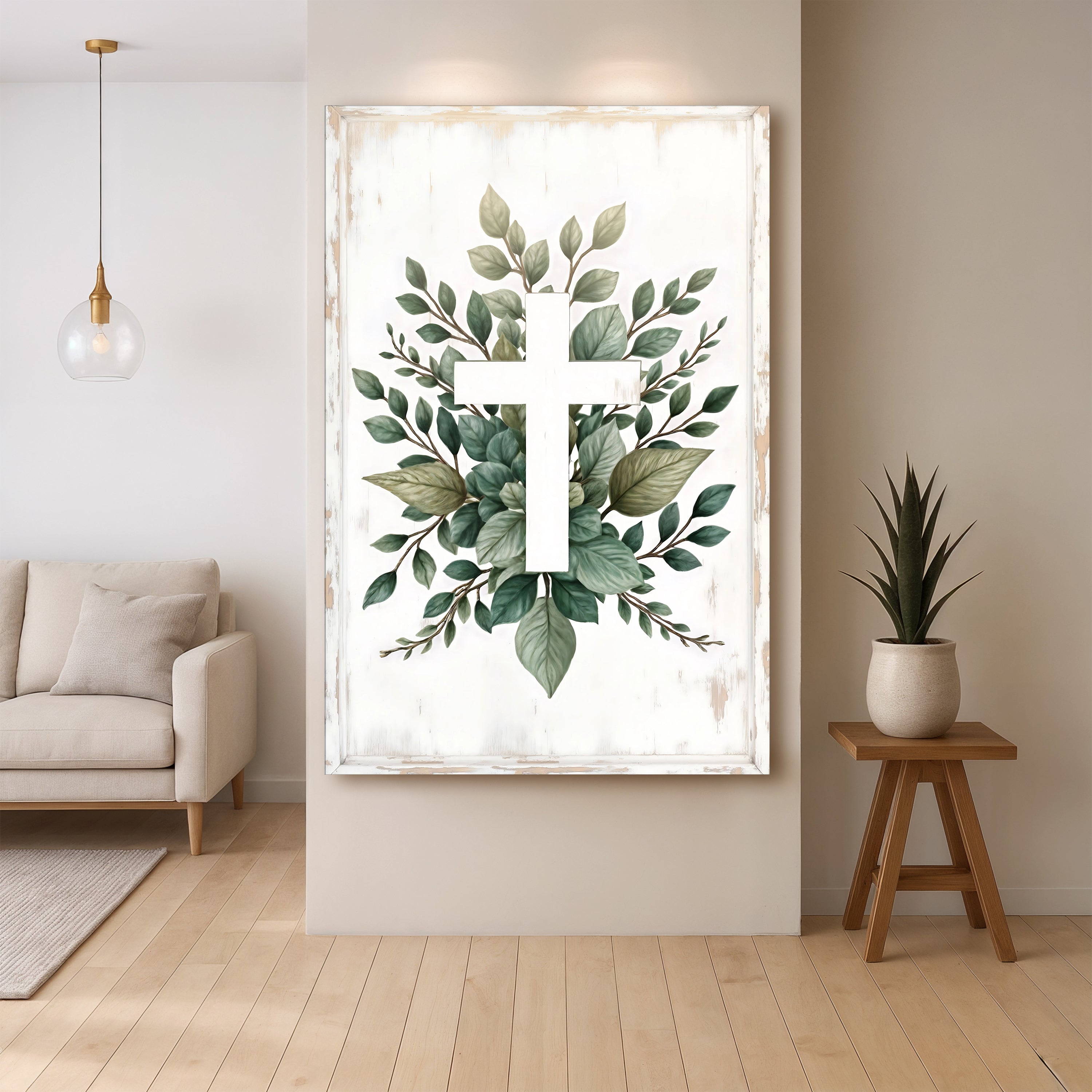 Minimalist Cross Wall Art – Modern Faith Décor