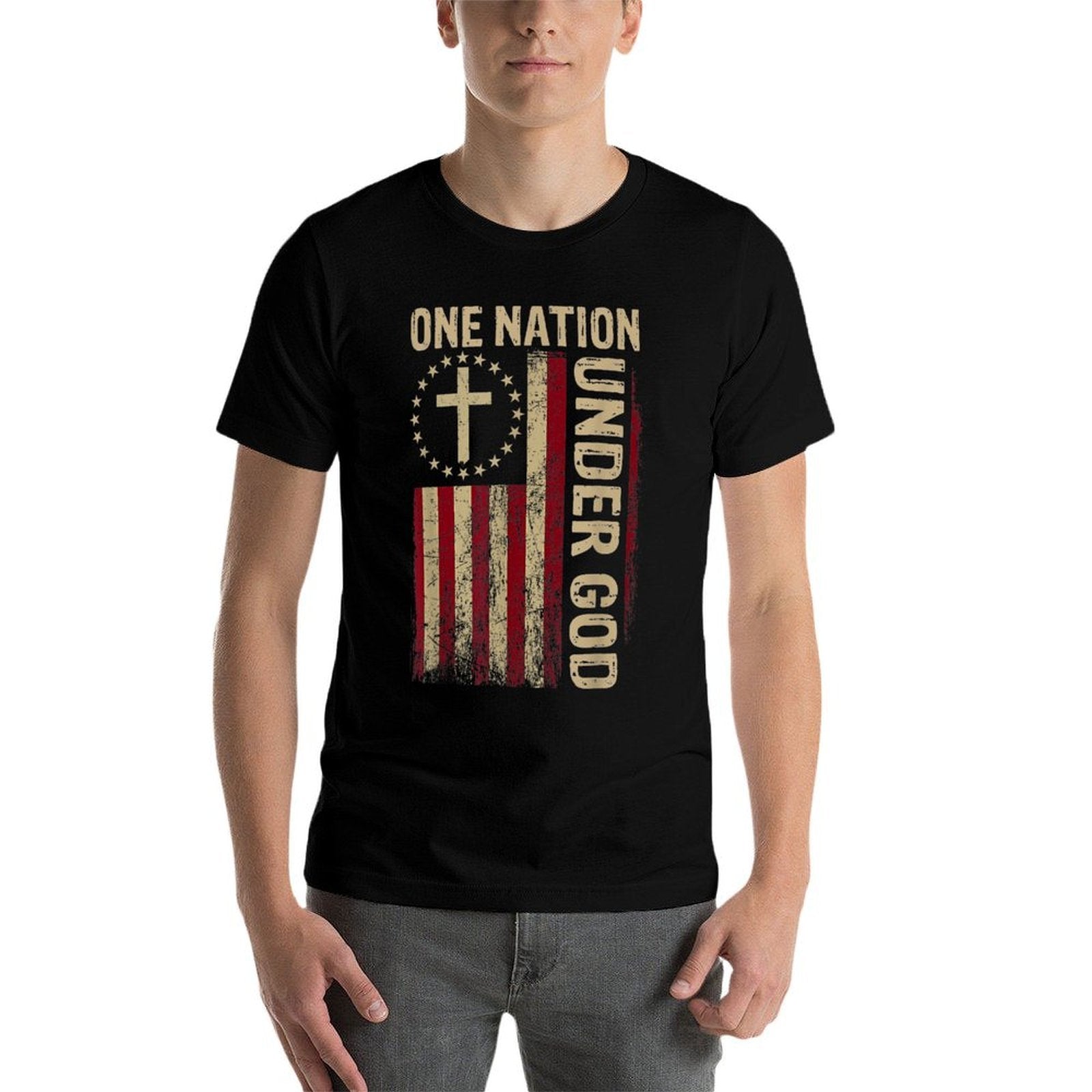 One Nation Under God Christian Patriotic T-Shirt | Armored Faith