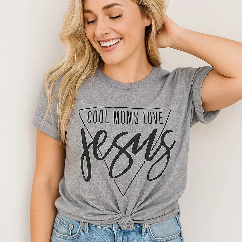 Cool Moms Love Jesus Christian T-Shirt | Armored Faith