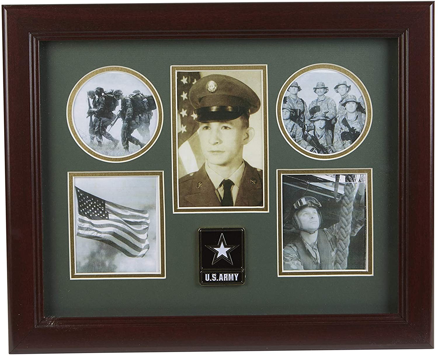 Go Army Medallion 5 Photo Collage Frame