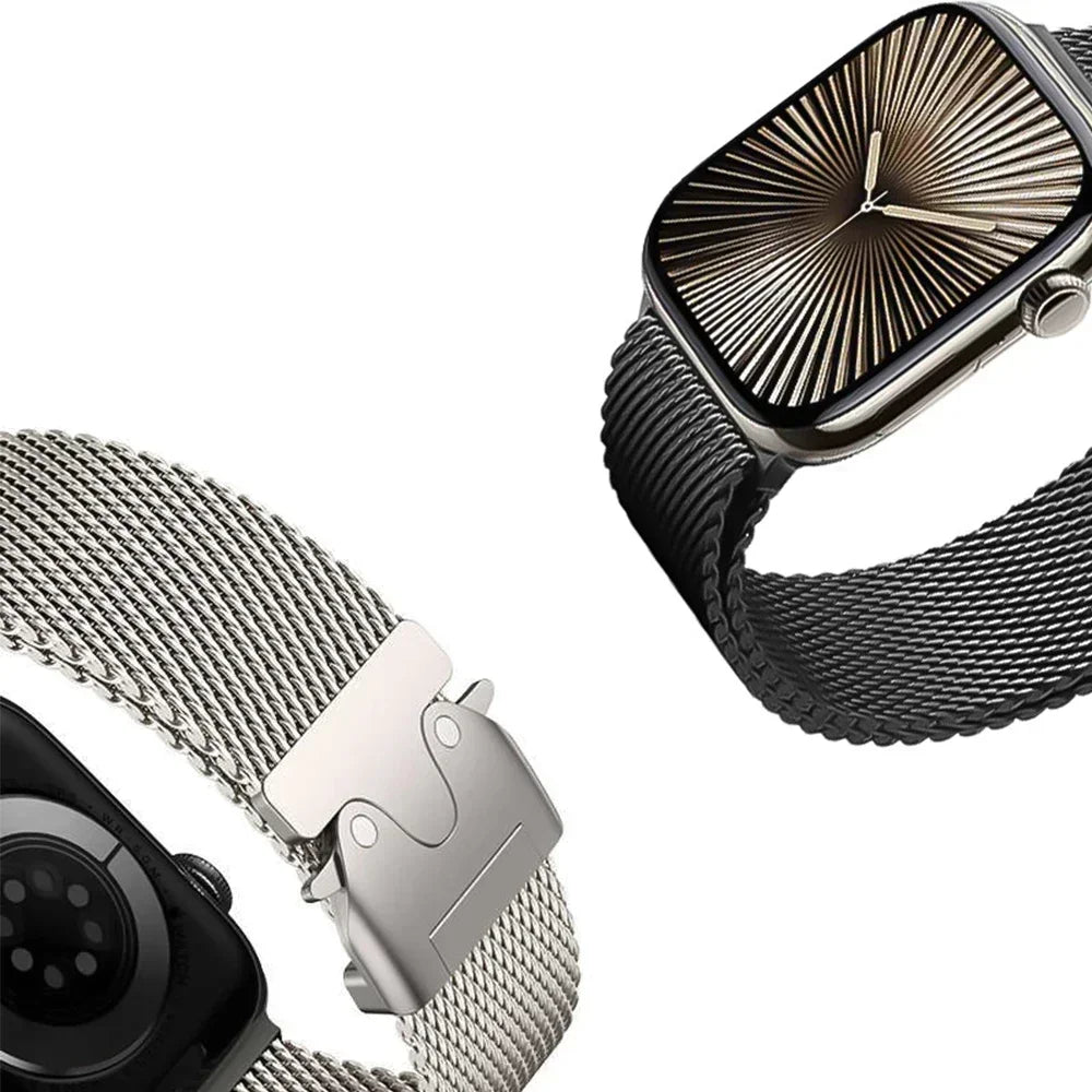 Apple Watch Titanium Milanese Loop Strap - Sleek and Durable