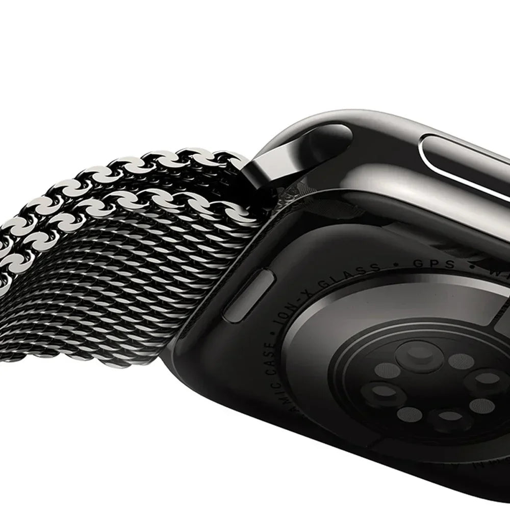 Apple Watch Titanium Milanese Loop Strap - Sleek and Durable