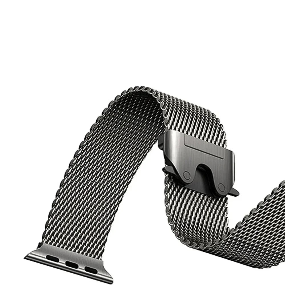 Apple Watch Titanium Milanese Loop Strap - Sleek and Durable