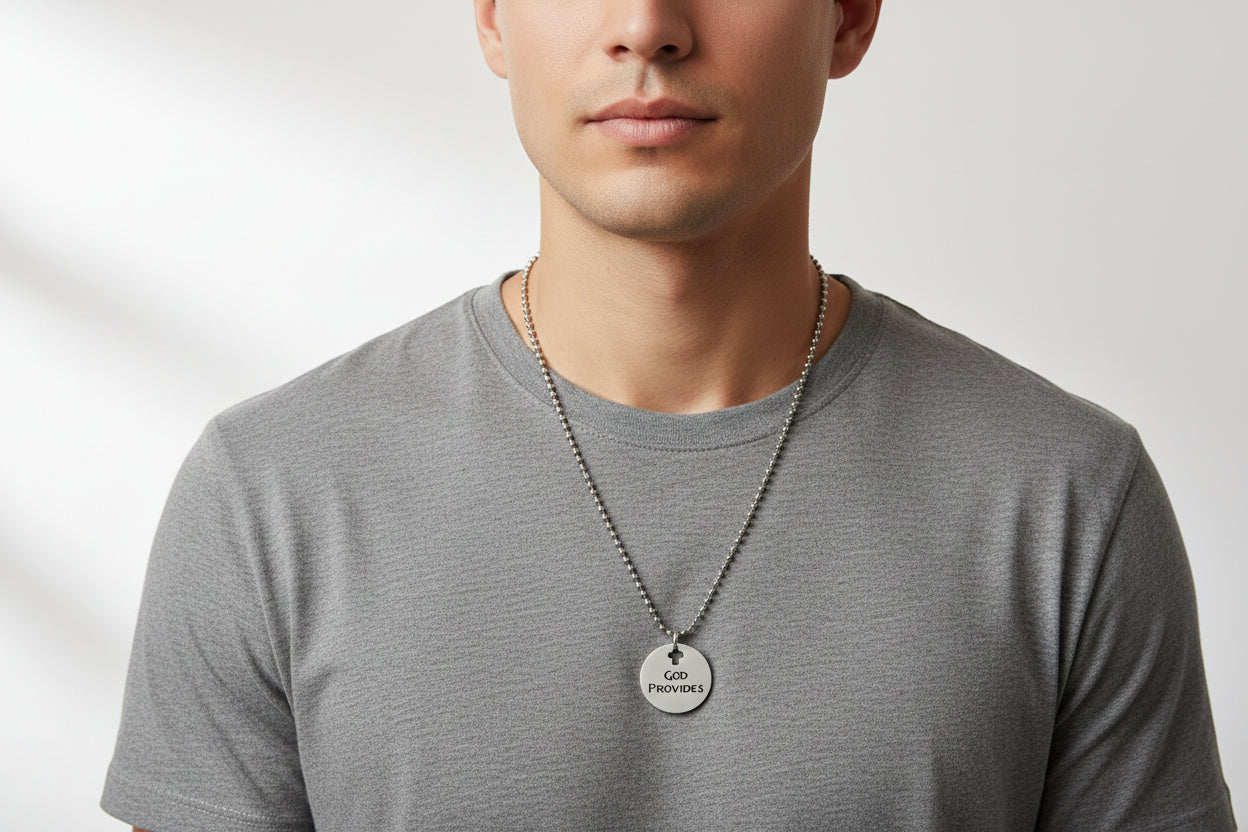 God Provides Christian Necklace – Men’s Faith Jewelry | Armored Faith